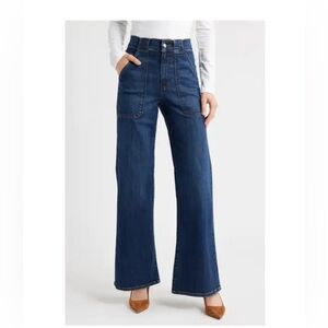 Frame The Modern Pocket Wide Leg Jean in Oberon